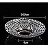 Crystal Glass Fruit Bowl Plate For Dining Table Classic Bubble Design Dry Fruit Chocolate Tray Crystal Decoration Serving Bowl Dessert Plate