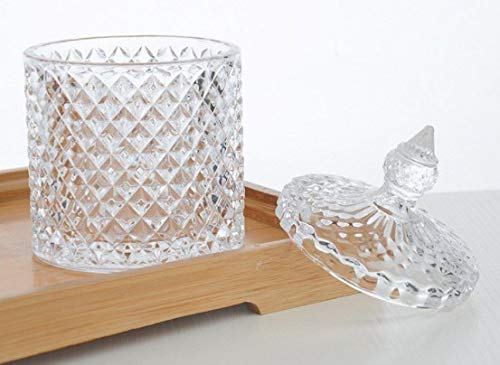 Crystal Glass Candy Jar with Lid (For bulk orders please contact 9502152202)