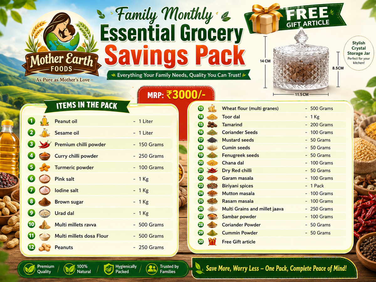 Family Monthly Essential Grocery Savings Pack