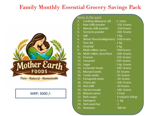 Family Monthly Essential Grocery Savings Pack